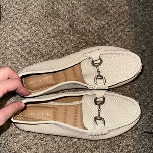 Kelly and Katie Cream Loafers for Women